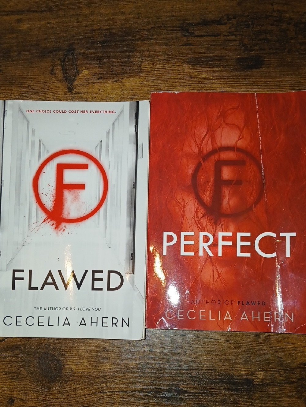 'Perfect' and 'Flawed' Paperback Book Set - Red & White